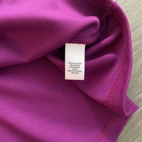 Spense Women Magenta & Black Sleeveless Mini Dress with Wrap Waist Pattern - Picture 8 of 10